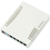 Коммутатор, 5x10/100/1000 Ethernet, 1xSFP 1000, DDMI, SwOS CSS106-5G-1S (RB260GS) MIKROTIK