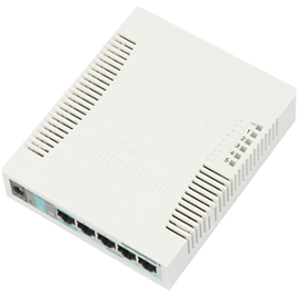 Коммутатор, 5x10/100/1000 Ethernet, 1xSFP 1000, DDMI, SwOS CSS106-5G-1S (RB260GS) MIKROTIK