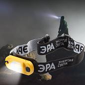 Фонарь светодиодный 3Вт COB GA-801 Практик налобный аккумулятор с USB 4 режима Б0030186 ЭРА