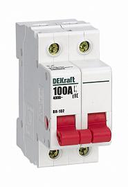 Выключатель нагрузки 2п 100А ВН-102 17008DEK DEKraft SE