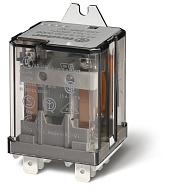 Реле силовое монтаж в наконечники Faston 250 (6.3х0.8мм) 2NO 16A контакты AgCdO (зазор ≥ 3мм) 230В AC RTI без монтажного фланца 628282300309 / 62.82.8.230.0309 Finder