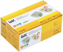 Контроллер с ПДУ радио RGB 3 канала 12В 4А 144Вт белый LSC1-RGB-144-RF-20-12-W IEK