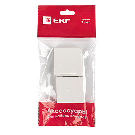 Соединитель (40х16) (4 шт) Plast Белый PROxima conw-40-16x4 EKF