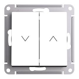 Выключатель жалюзи двухклавишный 10А AtlasDesign механизм белый ATN000119 Systeme Electric