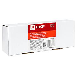 Колодка клеммная самозажимная JXB-ST-2.5 31А 3 вывода синяя plc-jxb-st-2.5-3-blue EKF