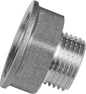 Переходник латунный ВР/НР 3/4"х1/2"