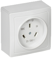 Розетка разборная для плиты с з/к о/у белая 32А Рпл10-К ERP10-032-K01 IEK