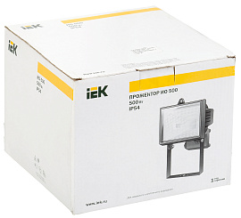 Прожектор галогеновый уличный 500Вт ИО500 черный R7s IP54 LPI01-1-0500-K02 IEK