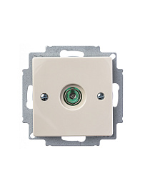 Розетка ТВ телевизионная Basic55 скрытой установки слоновая кость (1724-0-4280) 2CKA001724A4280 ABB