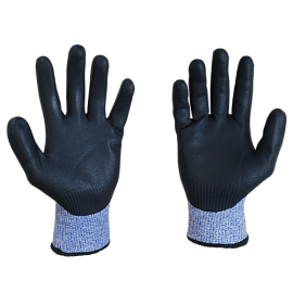 Перчатки для защиты от порезов DY1350FRB-B/BLK-10, размер 10 SCAFFA; HPPE+стекловолокно