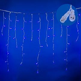 Гирлянда Бахрома 12х0,6м 195Led синий свет эффект мерцания прозрачный провод 3м соединение до 3шт IP44 ULD-B12006 UL-00010882 Uniel