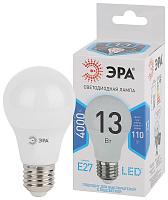 Лампа светодиодная 13 Вт E27 A60 4000К 1040Лм матовая 170-265В груша ( LED A60-13W-840-E27 ) Б0020537 ЭРА