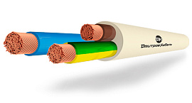 Провод ПВСУ 3х4 (2х4+1х4) Дмитровкабель (9м)