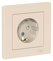 Изображение товара Розетка Atlasdesign скрытой установки 16А бежевый Systeme Electric