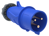 IEK Вилка ССИ-013 MAGNUM переносная 16А 6ч/200-250В 2Р+РЕ IP44 (PSN01-016-3) /10шт/