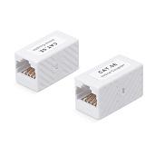 Адаптер проходной, RJ45-RJ45 (8p8c), категория 5е, неэкранированный, цвет белый WRline WR-CA-8p8c-C5E