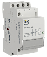 Контактор модульный ARMAT KMR 25А 24В AC/DC 1НО 3НЗ AR-KMR20-025-13-024 IEK