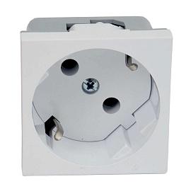 Розетка белая QUADRO 16 A, 250 V AC QS 45X45 (BB)  QS 45X45_HB KOPOS
