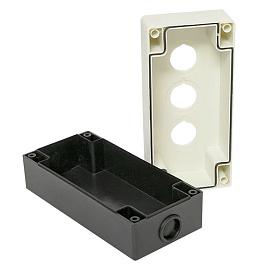 Корпус  КП103 пластиковый 3 кнопки белый (cpb-103-w) EKF