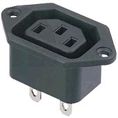 Разъем питания 250V AC 10A KLS1-AS-302-1 KLS electronic co ltd
