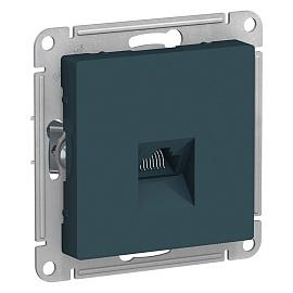 Розетка RJ45 компьютерная Atlasdesign скрытой установки механизм изумруд ATN000883 Systeme Electric