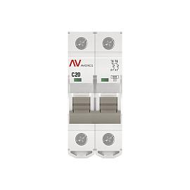 Выключатель автоматический 20А 2П двухполюсный C 6kA AV-6 AVERES mcb6-2-20C-av EKF