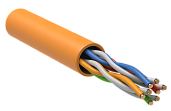 Кабель витая пара U/UTP категория 5e 4x2х24AWG LSZH оранжевый (305м) (LC1-C5E04-127) ITK