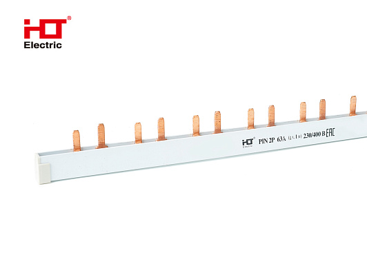Изображение товара Шина соединительная типа PIN HLT 2Р 63А, 1м
