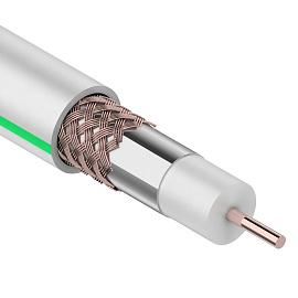Кабель коаксиальный SAT 703B+Cu/Al/Cu, (75%), 75 Ом, 10м., белый  01-2431-10 REXANT