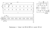 Стойка двойная 41х41х1200мм STRUT stsd414112 EKF