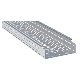 Лоток перфорированный металлический 80х150х3000-0,7мм (24м) HDZ L8015001-HDZ EKF