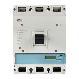 Выключатель автоматический 1000А 3П трехполюсный AV POWER-4/3  50kA ETU6.0AVERES mccb-43-1000-6.0-Аv EKF