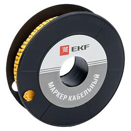 Маркер-кабельный 6,0кв.мм "3" (к-500ед) (ЕС-3) (plc-KM-6-3)/1рул/ EKF