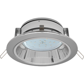 Светильник встраиваемый даунлайт H2R 220V GX53 хром 58х125 IP20 /FC53H2ECB/ ECOLA
