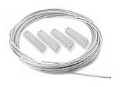 Комплект крепежа в водосточную трубу в 2 нитки, 20 м (трос+крепежи) Extherm DRAIN/2