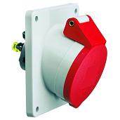Розетка встраиваемая наклонная 16A 5п(3P+N+PE) 6ч, 400В, IP54 85х85 Quick-Connect Bals 12982