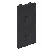 Адаптер на 2 RJ45 CJ545U(FM), CJ546U(FM), шторки, CIMA-модуль 52x108мм, SC, графит S76B-14 Simon