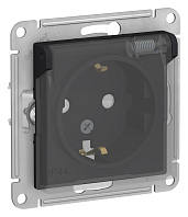 Изображение товара Розетка Atlasdesign скрытой установки IP44 со шторками и крышкой 16А SYSTEME ELECTRIC