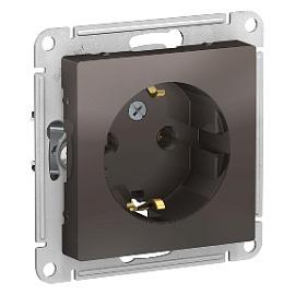 Розетка Atlasdesign скрытой установки с заземлением 16А механизм мокко ATN000643 Schneider Electric