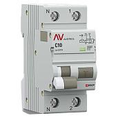 Выключатель автоматический дифференциального тока DVA-6 1P+N 10А (C) 10мА (AC) 6кА rcbo6-1pn-10C-10-ac-av EKF AVERES