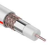 Кабель коаксиальный SAT 50 M, Cu/Al/Cu, (64%), 75 Ом, 100м., белый 01-2401-6 CABLETECH