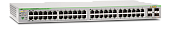 Коммутатор веб-смарт, 44*10/100/1000TX + 4 Combo*1000T/SFP, 24 порта POE 370 Вт AT-GS950/48PS-50 Allied Telesis