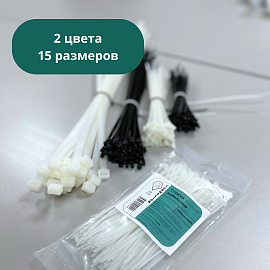 Стяжка кабельная (хомут) 300х4,8 нейлон белый /100шт./  ELO102070300023 Turmalion