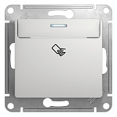 Выключатель карточный GLOSSA скрытой установки механизм алюминий GSL000369 Systeme Electric