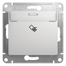 Выключатель карточный GLOSSA скрытой установки механизм алюминий GSL000369 Systeme Electric