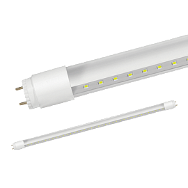 Лампа светодиодная 10 Вт G13R 6500К 800Лм LED-T8R-П-PRO 600мм 230В прозрачная поворотная 4690612030944 IN HOME