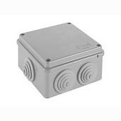Огнестойкая коробка JBS100 E110, о/п 100х100х55, 6 выходов, IP55, 3P, цвет оранжевый 43027HF Экопласт