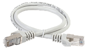 ITK Коммутационный шнур (патч-корд), кат.5Е FTP, LSZH, 10м, серый (PC01-C5EFL-10M)