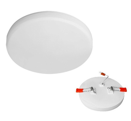 Изображение товара Светильник светодиодный встраиваемый ДВО LED даунлайт 24Вт PLED DL3 WH 4000K 1800Лм d130-160мм круглый IP40 .5020399 Jazzway