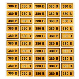 Наклейка "380В" (20х40) EKF PROxima